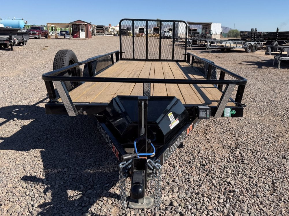16' UTX Bumper Pull Utility (2) 3.5k Axles, 4' Mesh Flip Ramp - Utility & SXS - Stryker Dealership Group