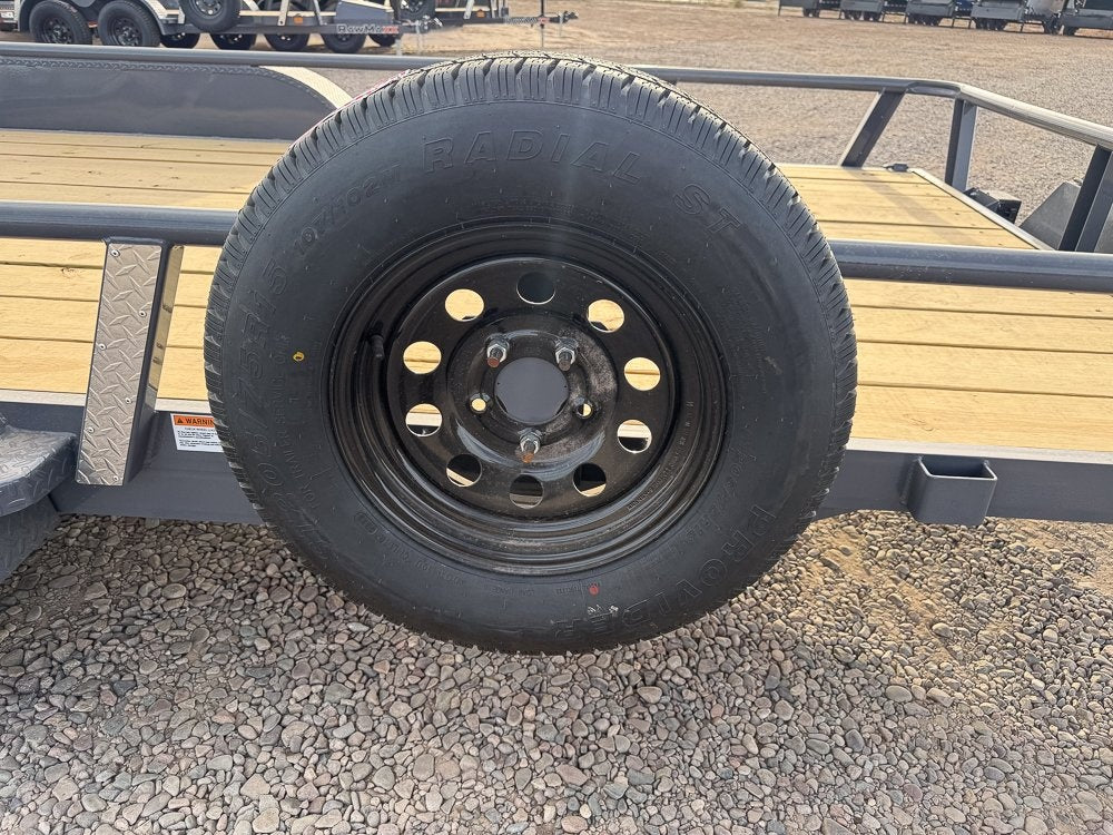 16' UTX Bumper Pull Utility (2) 3.5k Axles, 4' Mesh Flip Ramp - Utility & SXS - Stryker Dealership Group