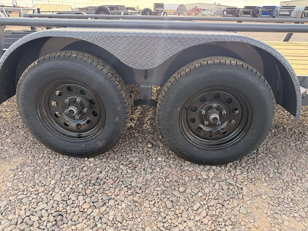 16' UTX Bumper Pull Utility (2) 3.5k Axles, 4' Mesh Flip Ramp - Utility & SXS - Stryker Dealership Group