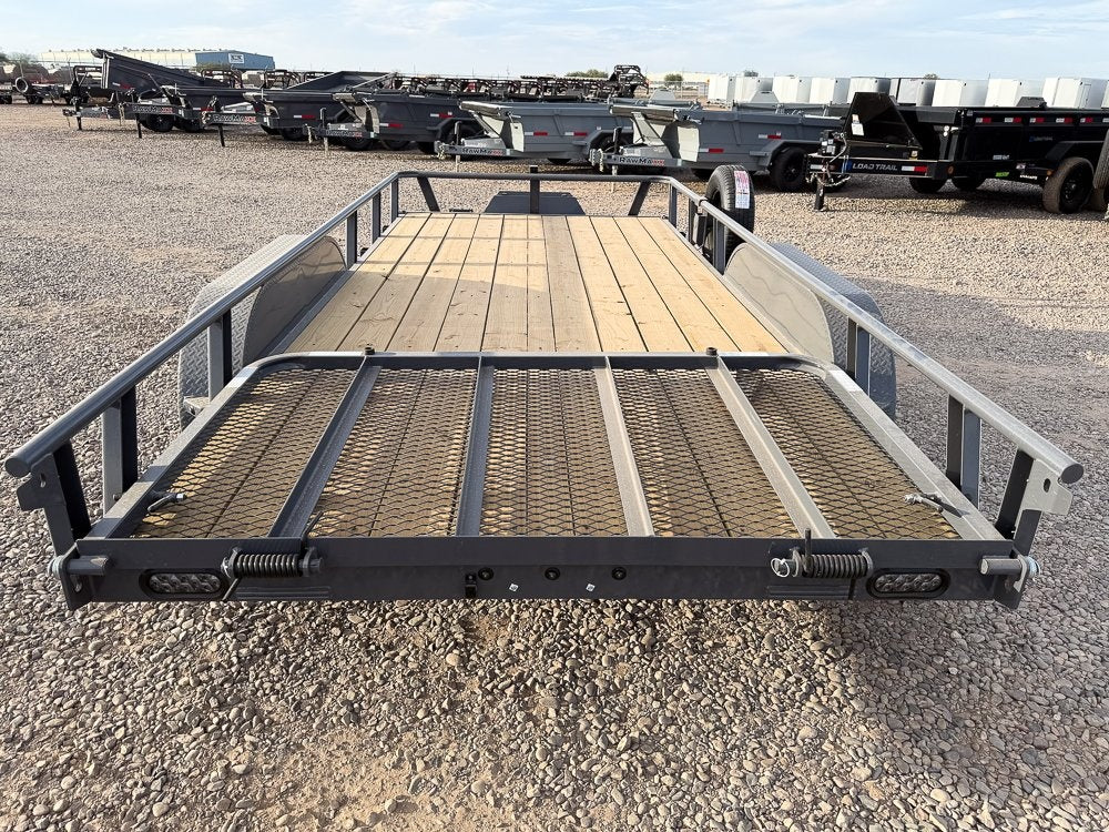 16' UTX Bumper Pull Utility (2) 3.5k Axles, 4' Mesh Flip Ramp - Utility & SXS - Stryker Dealership Group