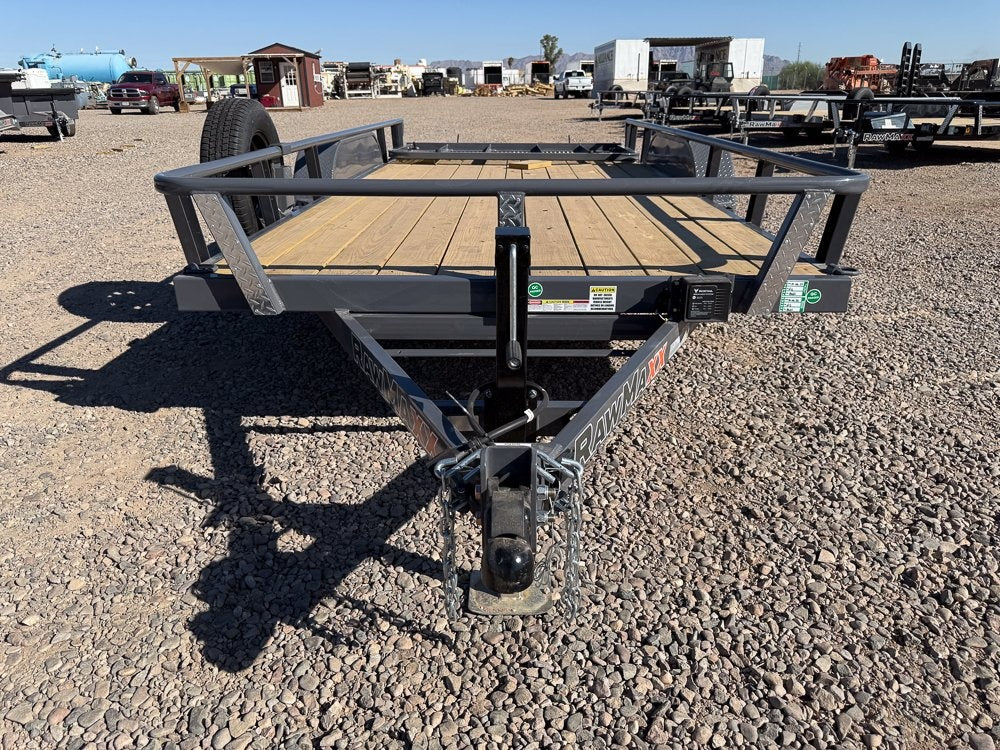 16' UTX Bumper Pull Utility (2) 3.5k Axles, 4' Mesh Flip Ramp - Utility & SXS - Stryker Dealership Group