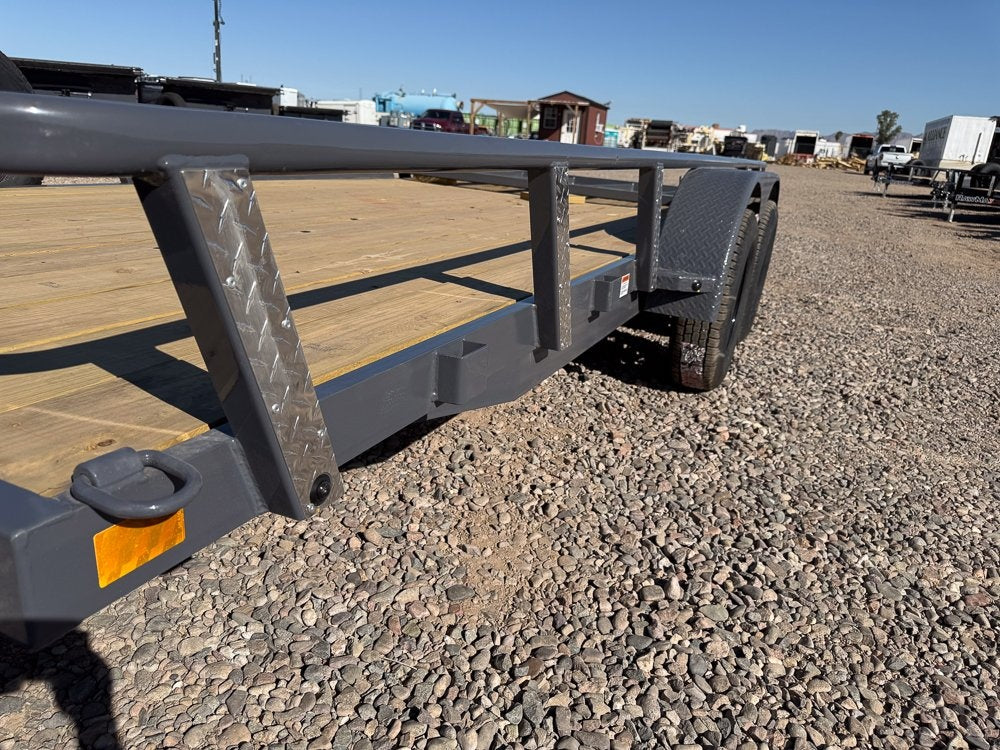 16' UTX Bumper Pull Utility (2) 3.5k Axles, 4' Mesh Flip Ramp - Utility & SXS - Stryker Dealership Group