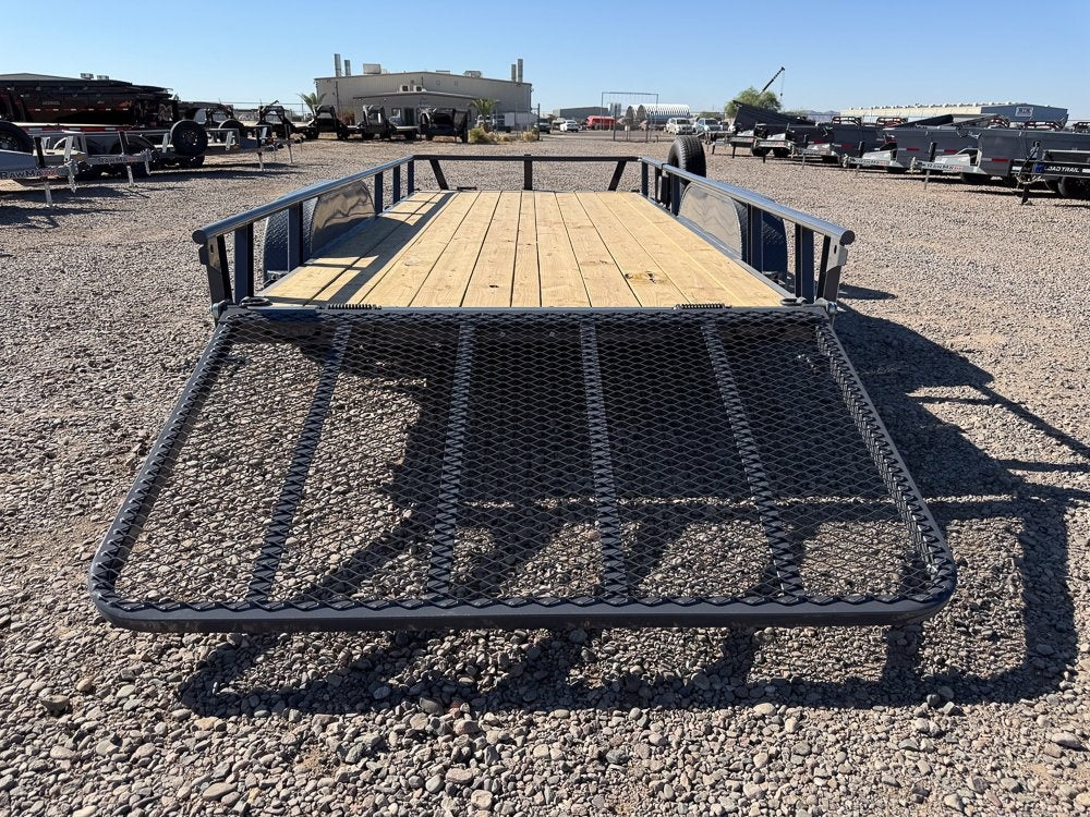 16' UTX Bumper Pull Utility (2) 3.5k Axles, 4' Mesh Flip Ramp - Utility & SXS - Stryker Dealership Group