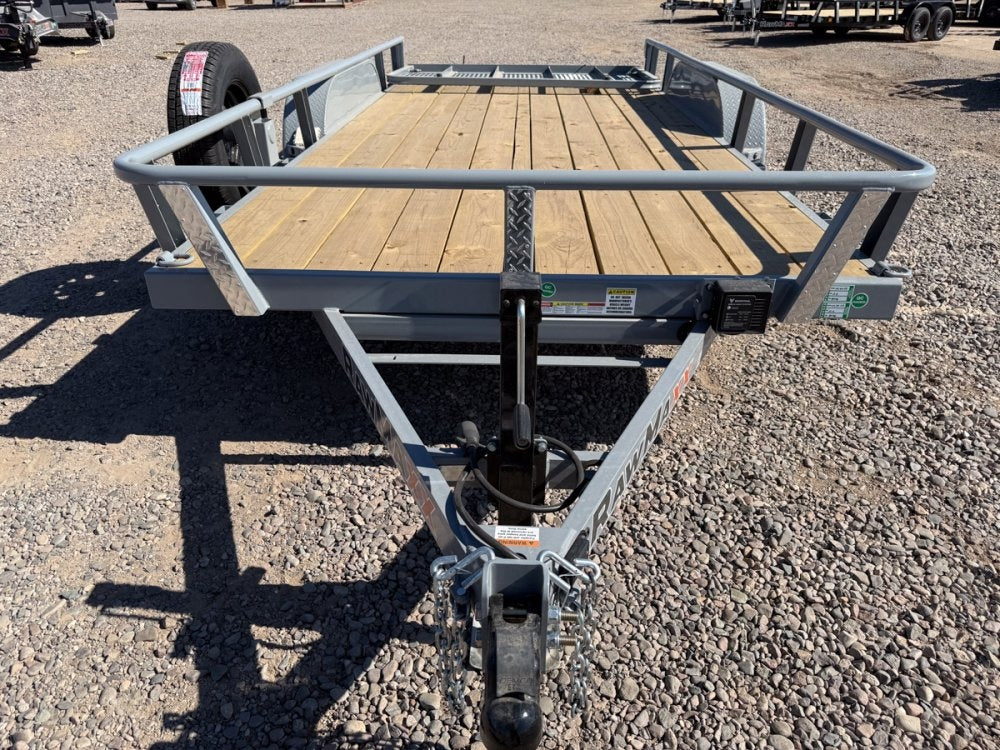 16' UTX Bumper Pull Utility (2) 3.5k Axles, 4' Mesh Flip Ramp - Utility & SXS - Stryker Dealership Group