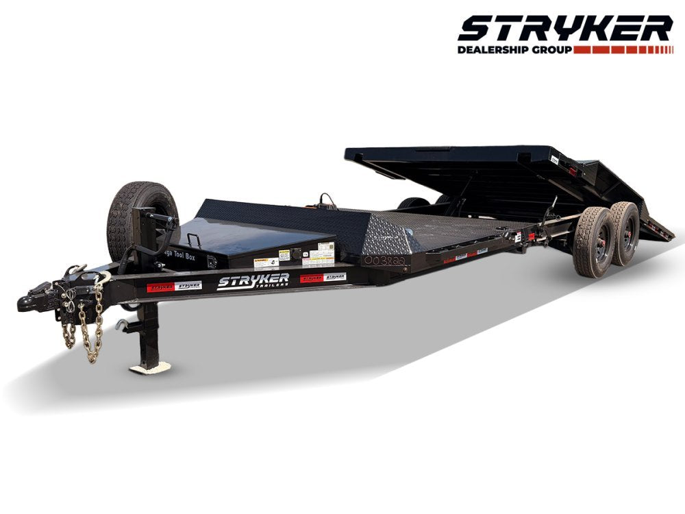 24' Tilt Trailer Drive Over Fenders, Steel Floor, 8K Axles 003822