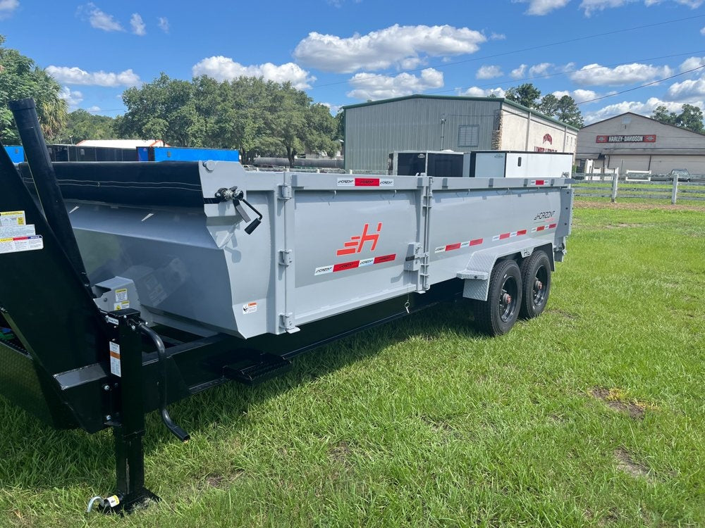 18' HZX Dump Trailer (2) 10k Axles 36" Sides - Side Door - Dump Trailers - Stryker Dealership Group
