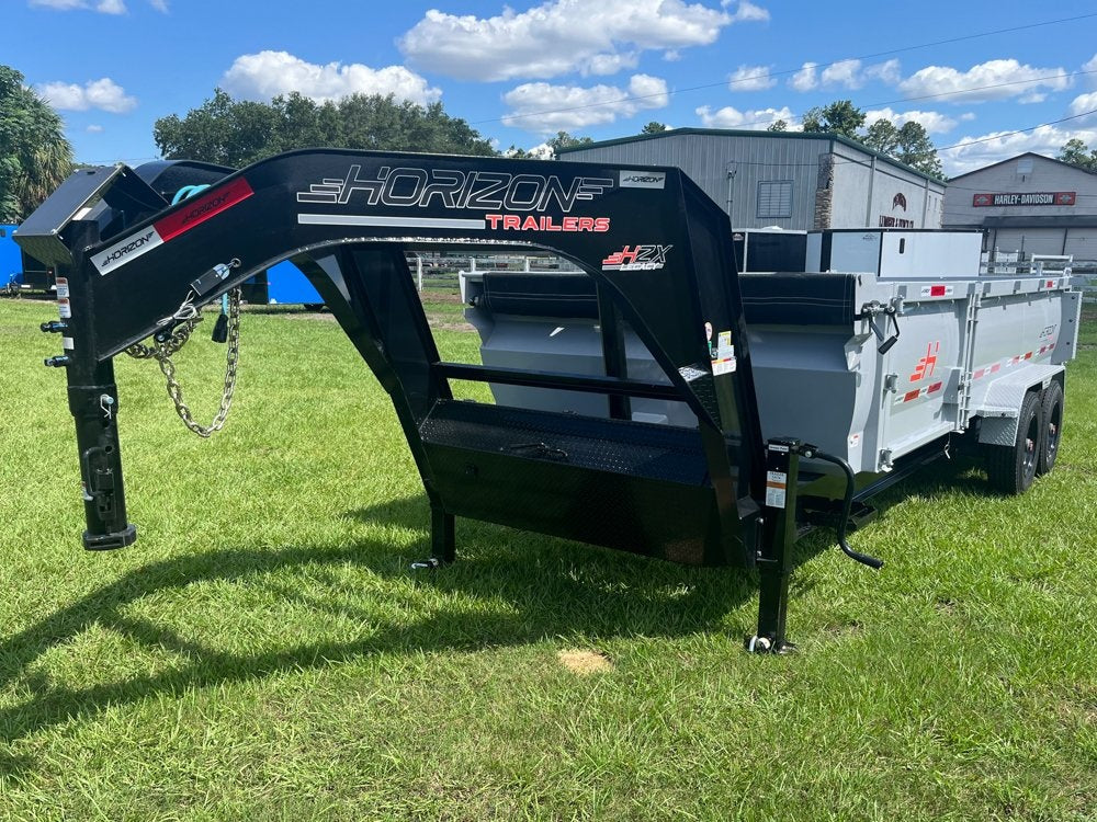 18' HZX Dump Trailer (2) 10k Axles 36" Sides - Side Door - Dump Trailers - Stryker Dealership Group