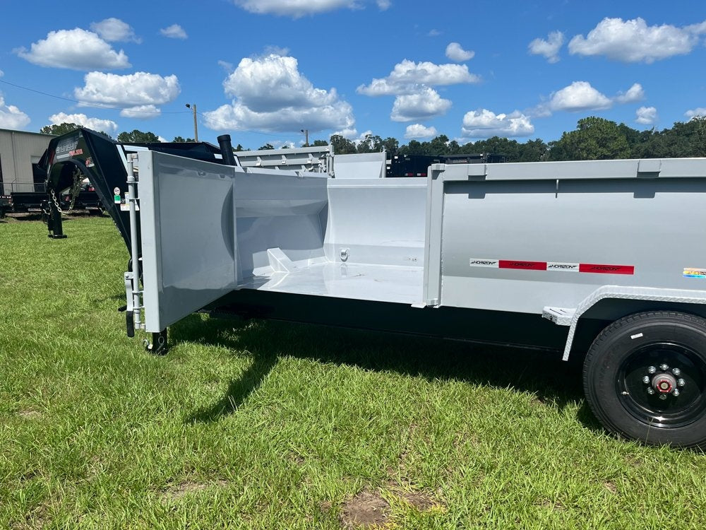 18' HZX Dump Trailer (2) 10k Axles 36" Sides - Side Door - Dump Trailers - Stryker Dealership Group