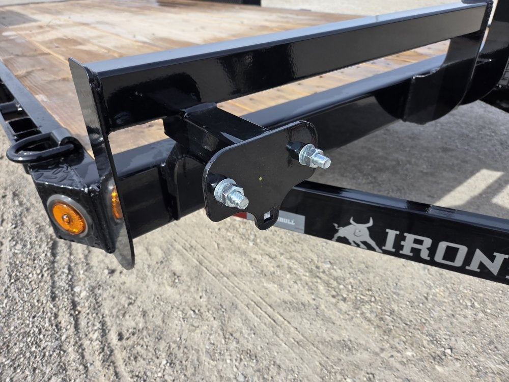 18' Iron Bull EWB Bumper Pull Equipment Trailer Slide in Ramps - (2) 3,500 lb Axles - Equipment Trailers - Stryker Dealership Group