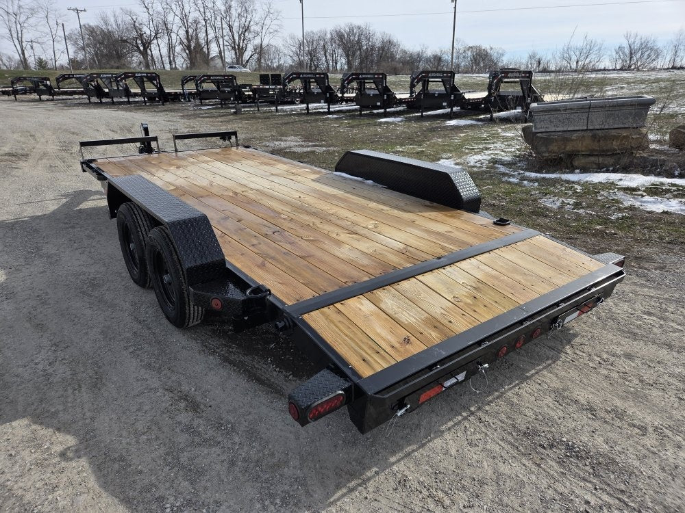 18' Iron Bull EWB Bumper Pull Equipment Trailer Slide in Ramps - (2) 3,500 lb Axles - Equipment Trailers - Stryker Dealership Group