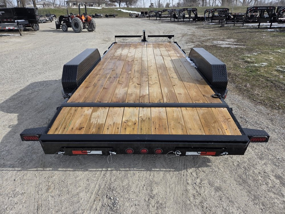 18' Iron Bull EWB Bumper Pull Equipment Trailer Slide in Ramps - (2) 3,500 lb Axles - Equipment Trailers - Stryker Dealership Group