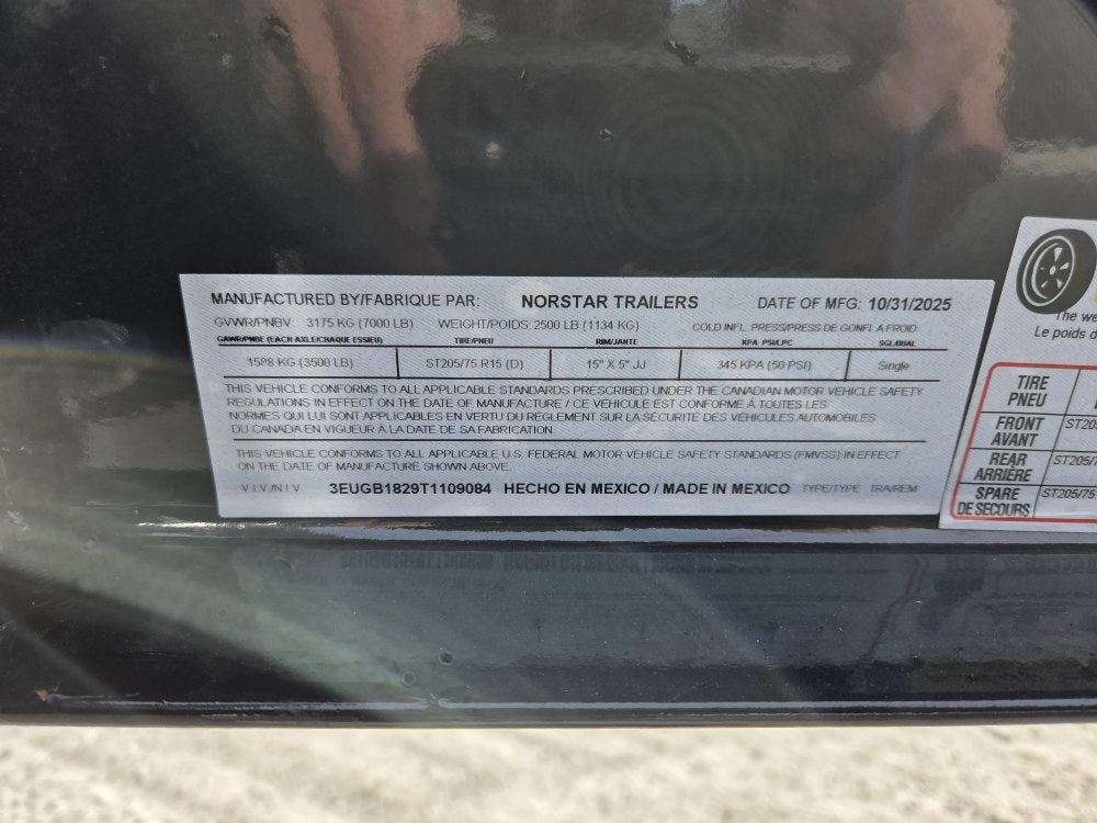 18' Iron Bull EWB Bumper Pull Equipment Trailer Slide in Ramps - (2) 3,500 lb Axles - Equipment Trailers - Stryker Dealership Group