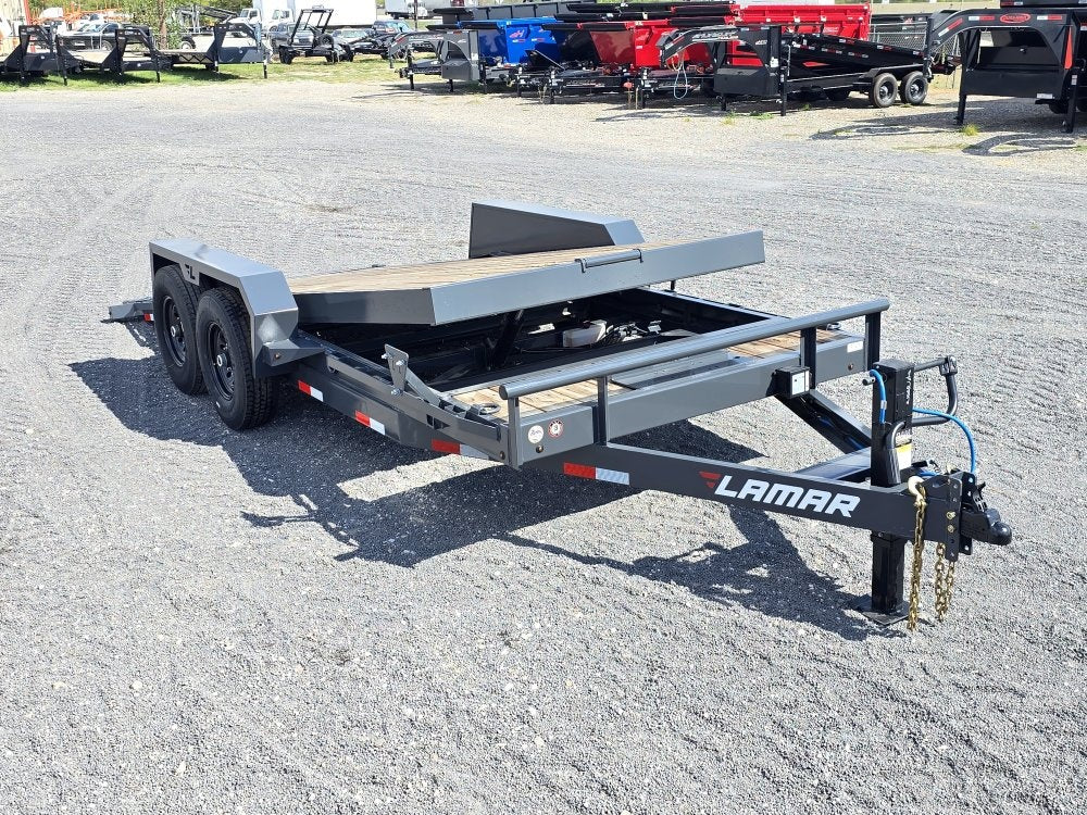18' Tilt Trailer Lamar (2) 7K Axles 14K GVWR 10K Payload - Equipment Tilt - Stryker Dealership Group