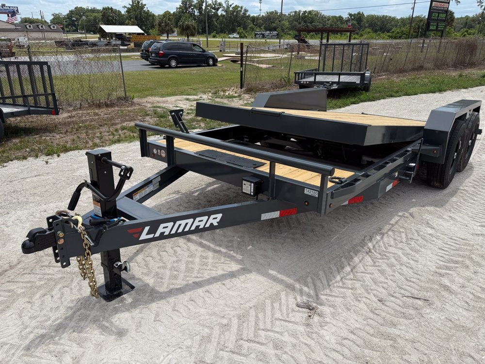18' Tilt Trailer Lamar (2) 7K Axles 14K GVWR 10K Payload - Equipment Tilt - Stryker Dealership Group