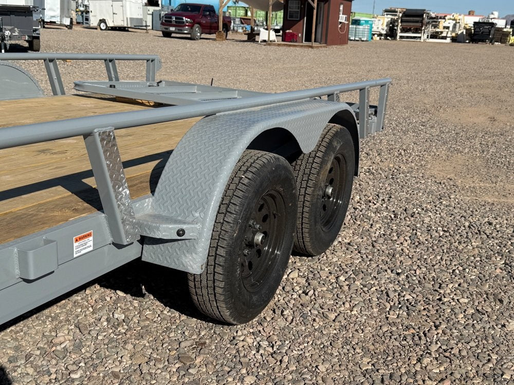 18' UTX Bumper Pull Utility (2) 3.5k Axles, 4' Mesh Flip Ramp - Utility & SXS - Stryker Dealership Group