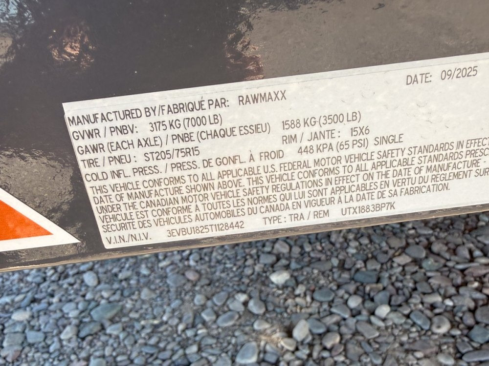 18' UTX Bumper Pull Utility (2) 3.5k Axles, 4' Mesh Flip Ramp - Utility & SXS - Stryker Dealership Group