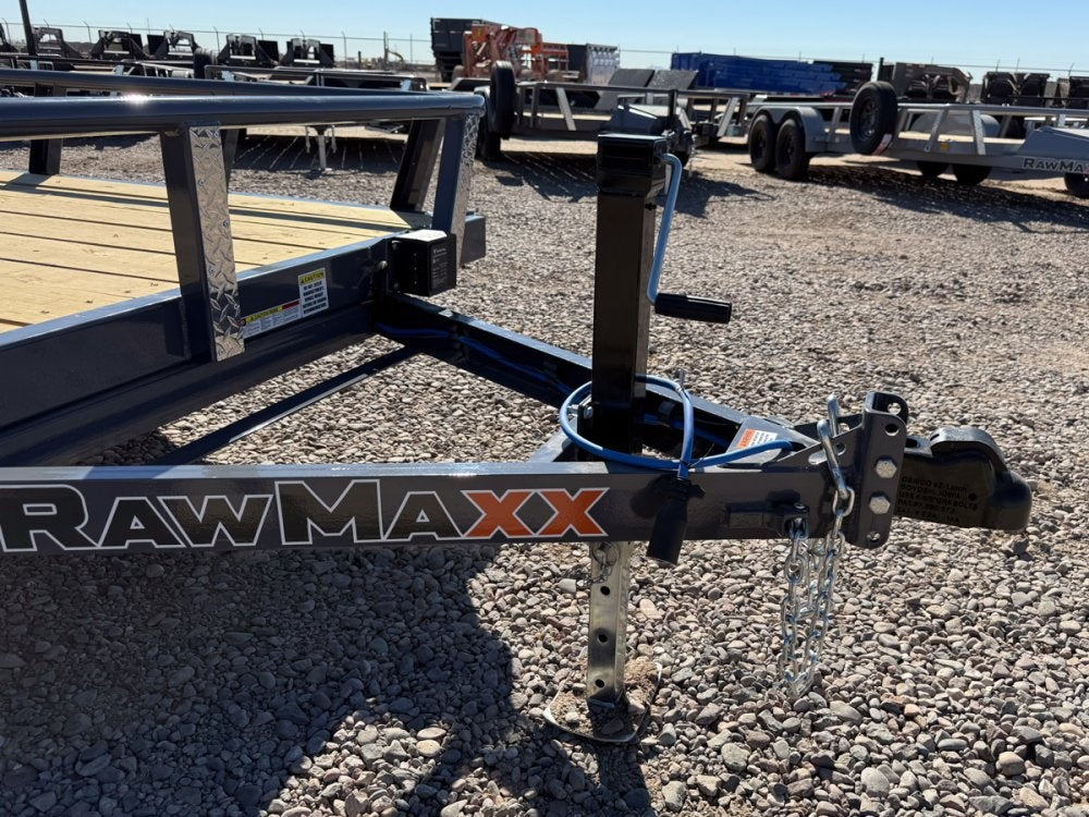 18' UTX Bumper Pull Utility (2) 3.5k Axles, 4' Mesh Flip Ramp - Utility & SXS - Stryker Dealership Group