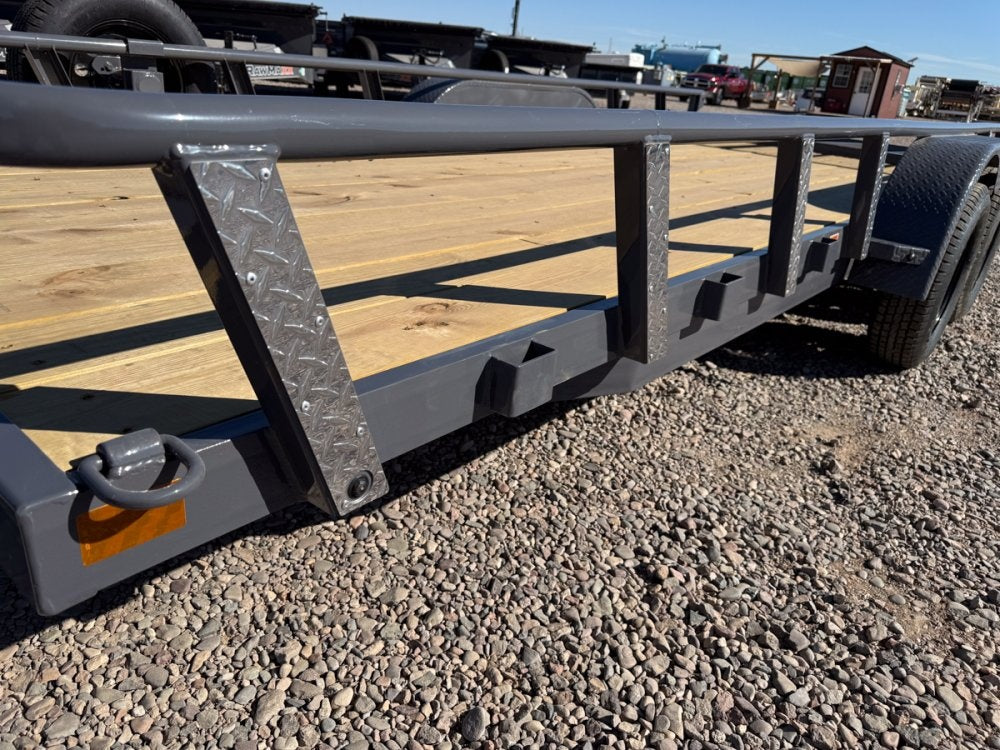 18' UTX Bumper Pull Utility (2) 3.5k Axles, 4' Mesh Flip Ramp - Utility & SXS - Stryker Dealership Group