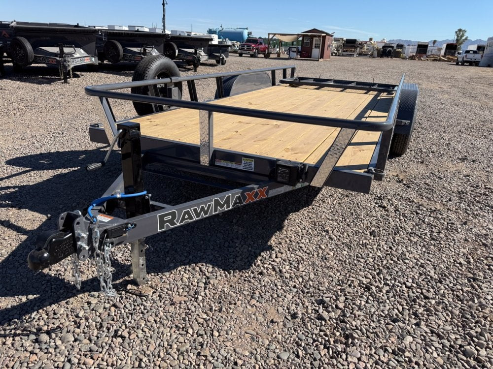18' UTX Bumper Pull Utility (2) 3.5k Axles, 4' Mesh Flip Ramp - Utility & SXS - Stryker Dealership Group
