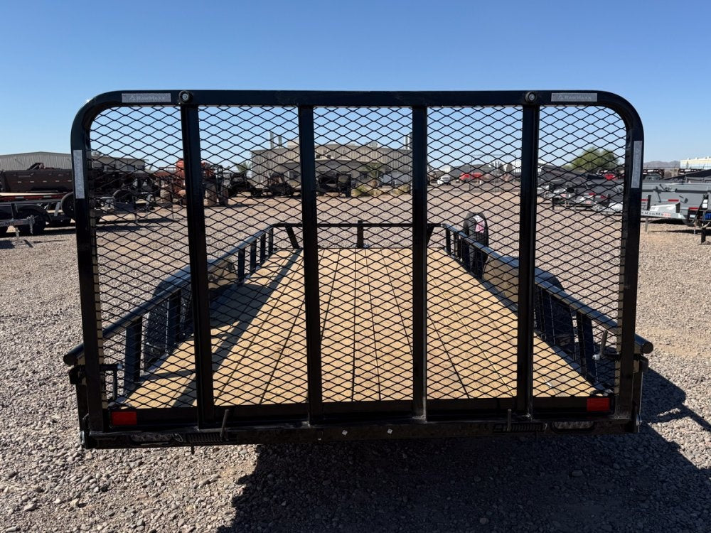 18' UTX Bumper Pull Utility (2) 3.5k Axles, 4' Mesh Flip Ramp - Utility & SXS - Stryker Dealership Group