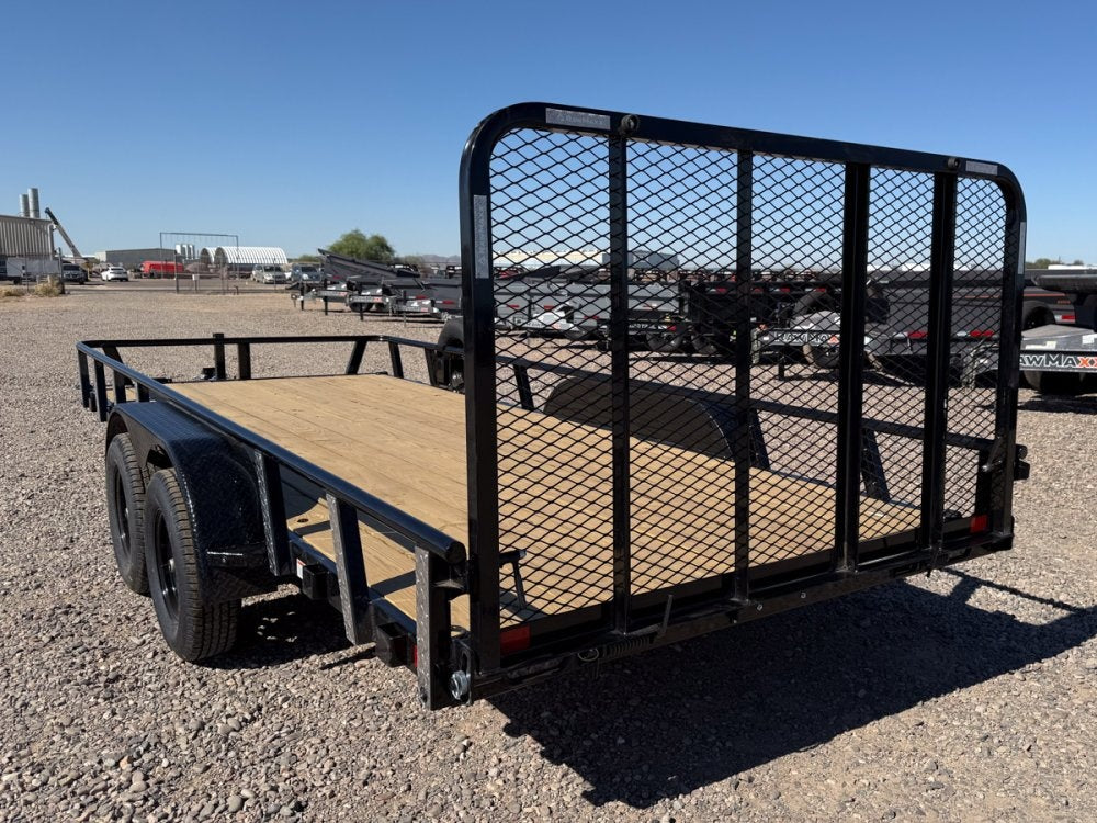 18' UTX Bumper Pull Utility (2) 3.5k Axles, 4' Mesh Flip Ramp - Utility & SXS - Stryker Dealership Group