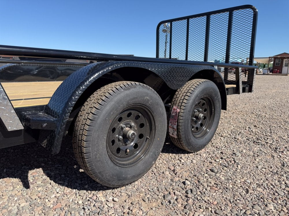18' UTX Bumper Pull Utility (2) 3.5k Axles, 4' Mesh Flip Ramp - Utility & SXS - Stryker Dealership Group