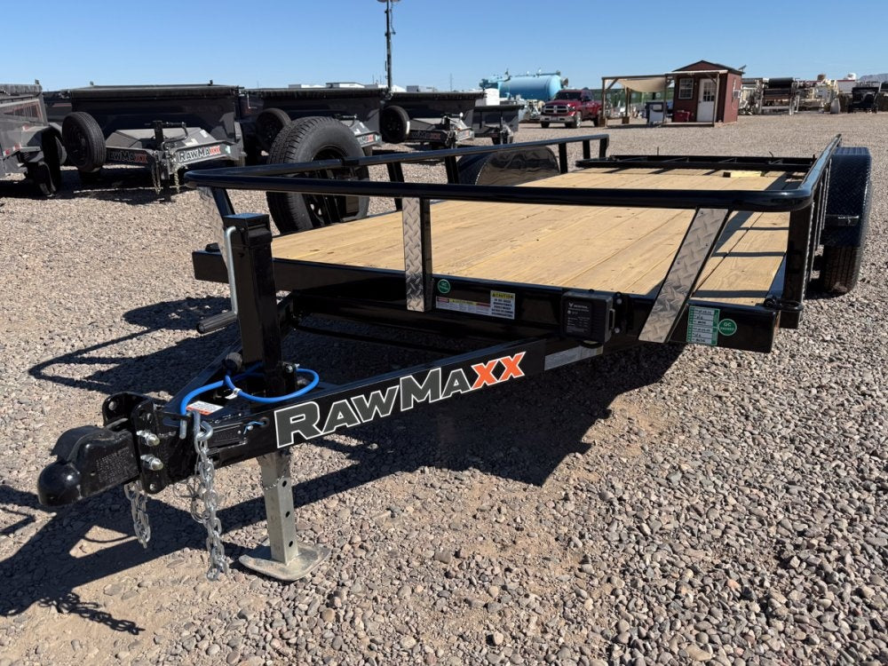 18' UTX Bumper Pull Utility (2) 3.5k Axles, 4' Mesh Flip Ramp - Utility & SXS - Stryker Dealership Group