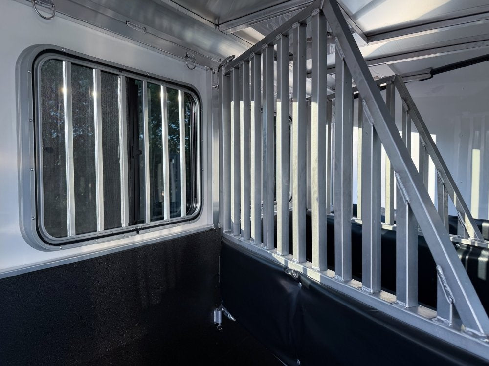 19' Sundowner Super Tack 3 Horse w/ Large Tack Room and Water Tank - White (2) 5,200lb Axles - 3 Horse/Horse Trailers - Stryker Dealership Group