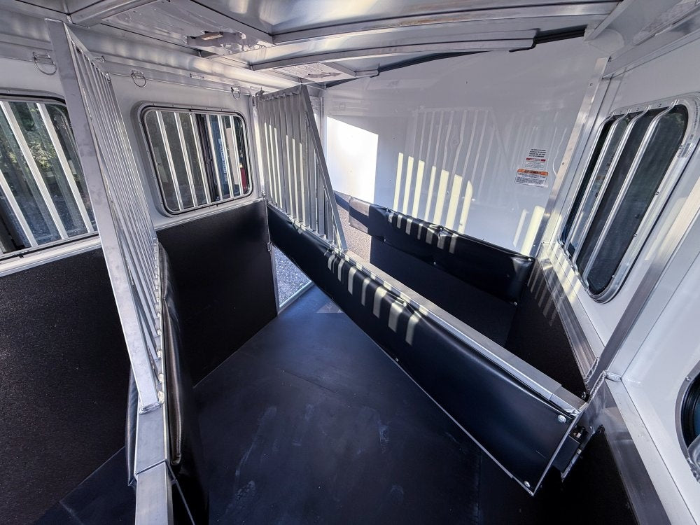 19' Sundowner Super Tack 3 Horse w/ Large Tack Room and Water Tank - White (2) 5,200lb Axles - 3 Horse/Horse Trailers - Stryker Dealership Group