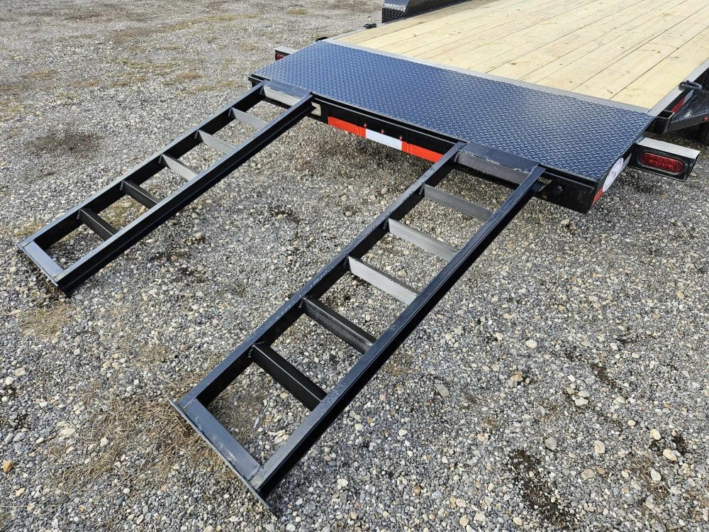 20' Car Hauler 6K Axles, Diamond Plate Fenders, Slide In Ramps 4275 - Stryker Dealership Group