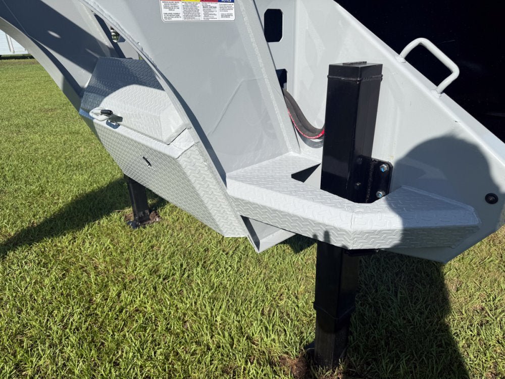 20 Horizon HZH Gooseneck Dump Trailer 48" Side Walls Hydraulic Jacks - (2) 12K Axles 016718 - Stryker Dealership Group