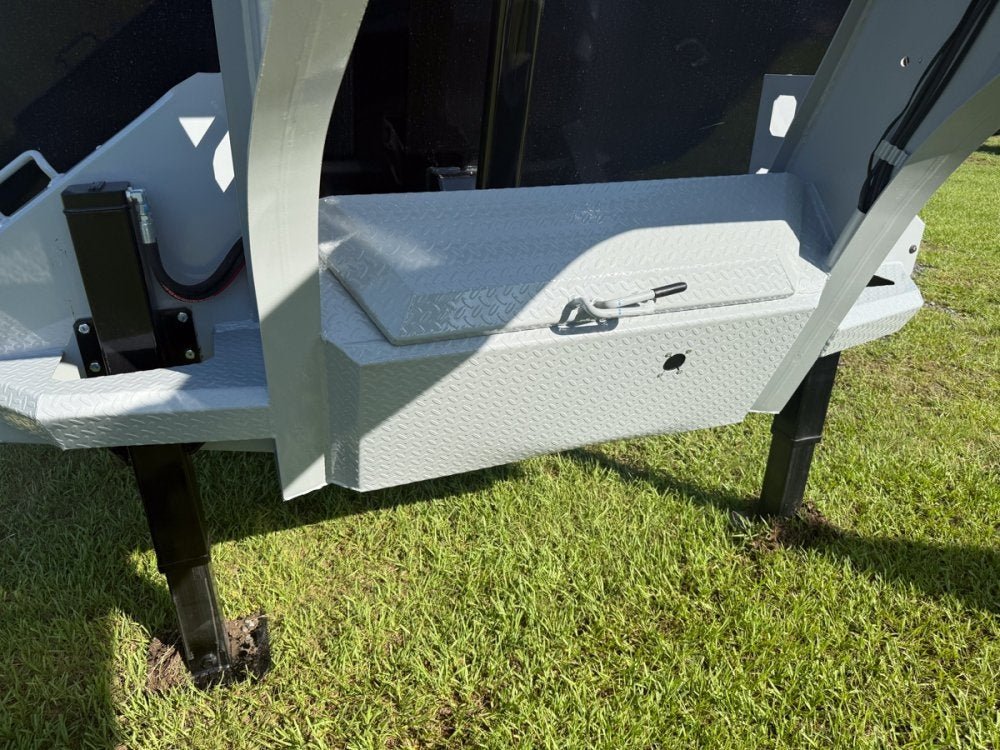 20 Horizon HZH Gooseneck Dump Trailer 48" Side Walls Hydraulic Jacks - (2) 12K Axles 016718 - Stryker Dealership Group