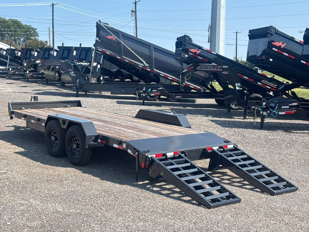 20' BP Equipment Trailer Stand Up Ramps - 8k Axles - Equipment Trailers - Stryker Dealership Group