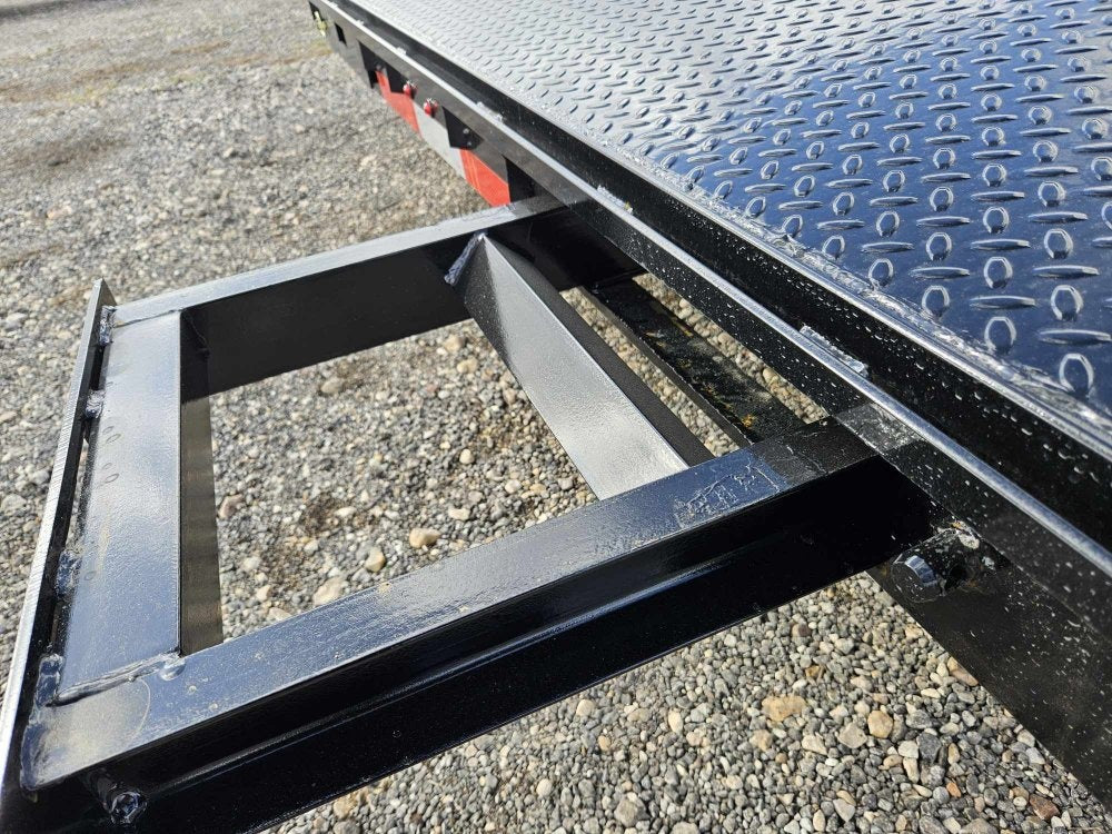 20' Car Hauler 6K Axles, Diamond Plate Fenders, Slide In Ramps - Pipe Top Rail - Stryker Dealership Group