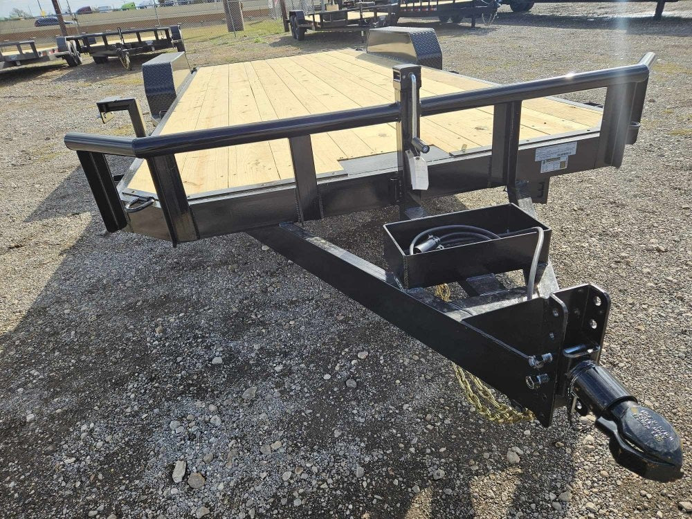 20' Car Hauler 6K Axles, Diamond Plate Fenders, Slide In Ramps - Pipe Top Rail - Stryker Dealership Group