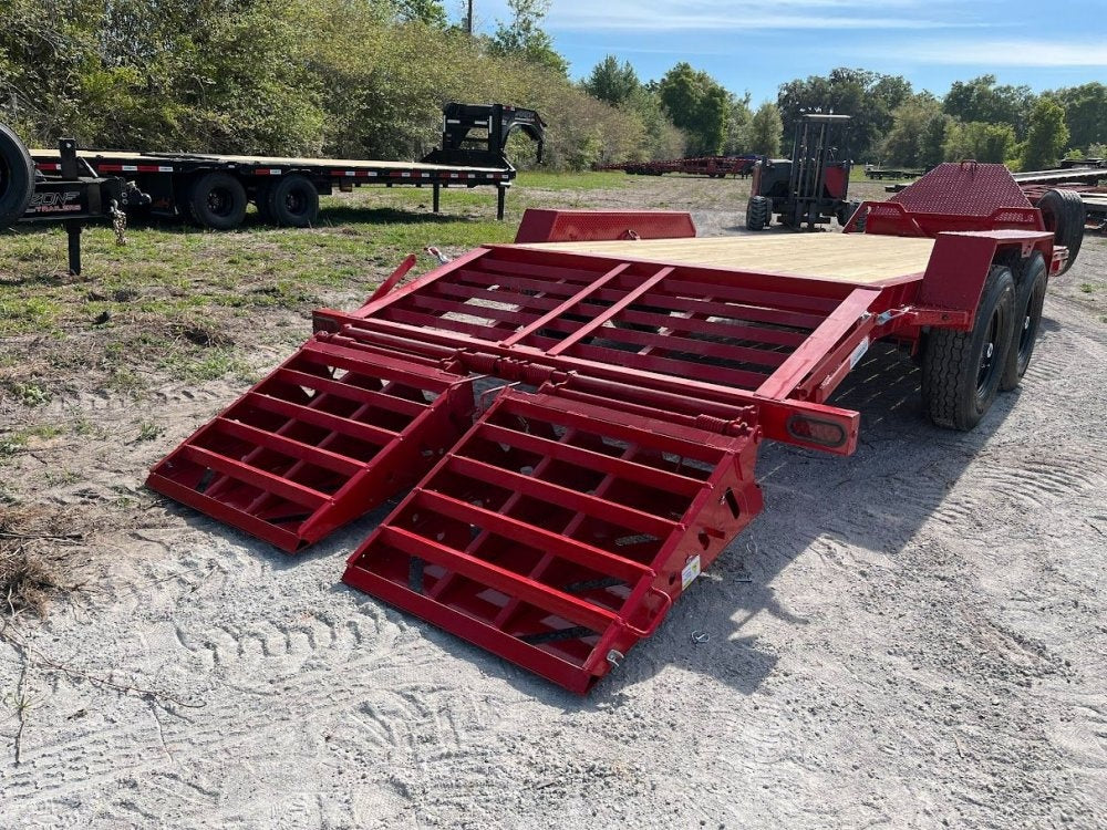 20' EHZ BP Equipment Trailer 2 - 7k Axles Mega Ramps - Equipment Trailers - Stryker Dealership Group