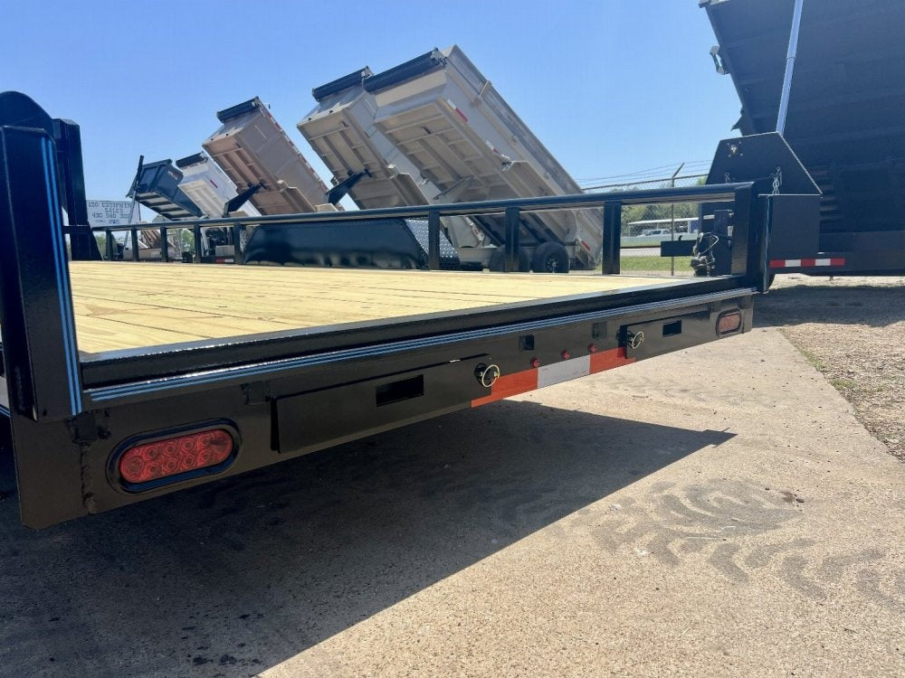 20' Gooseneck Heavy Pipe Rail Equipment Trailer - 6K Axles - Slide In Ramps - Pipe Top Rail - Stryker Dealership Group