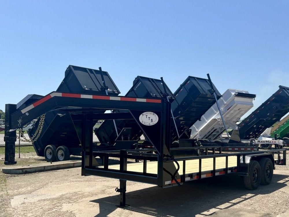 20' Gooseneck Heavy Pipe Rail Equipment Trailer - 6K Axles - Slide In Ramps - Pipe Top Rail - Stryker Dealership Group