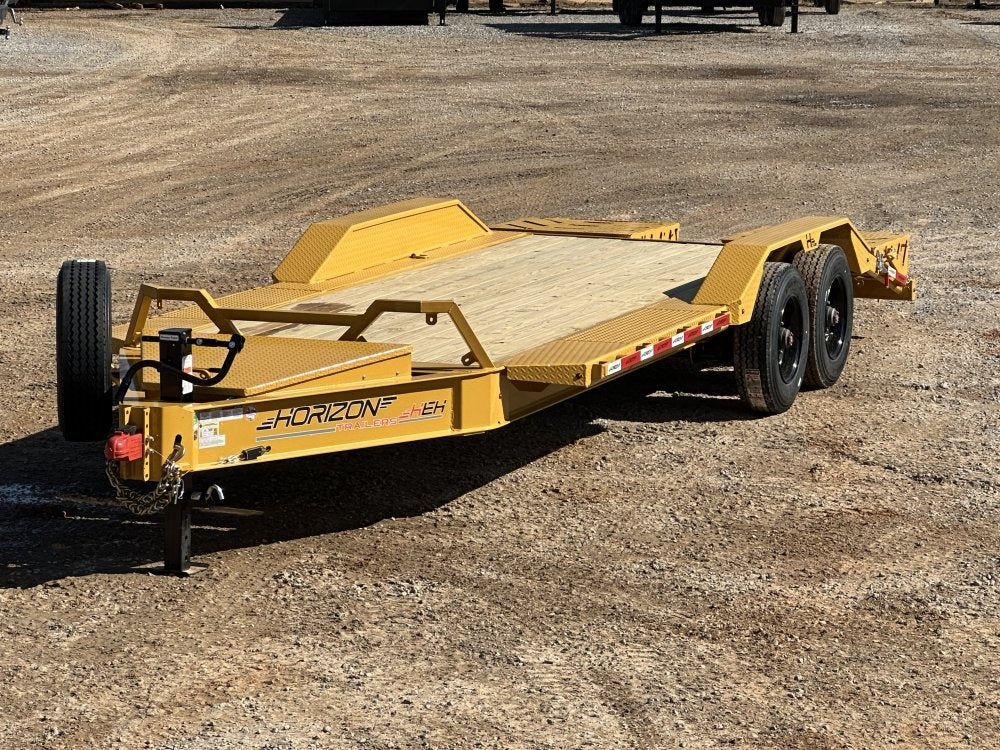 20' HEH Equipment Trailer (2) 10K Axles, Drive Over Fenders, 3' Dove W/ Mountain Ramps - Equipment Trailers/Drive Over Fenders - Stryker Dealership Group