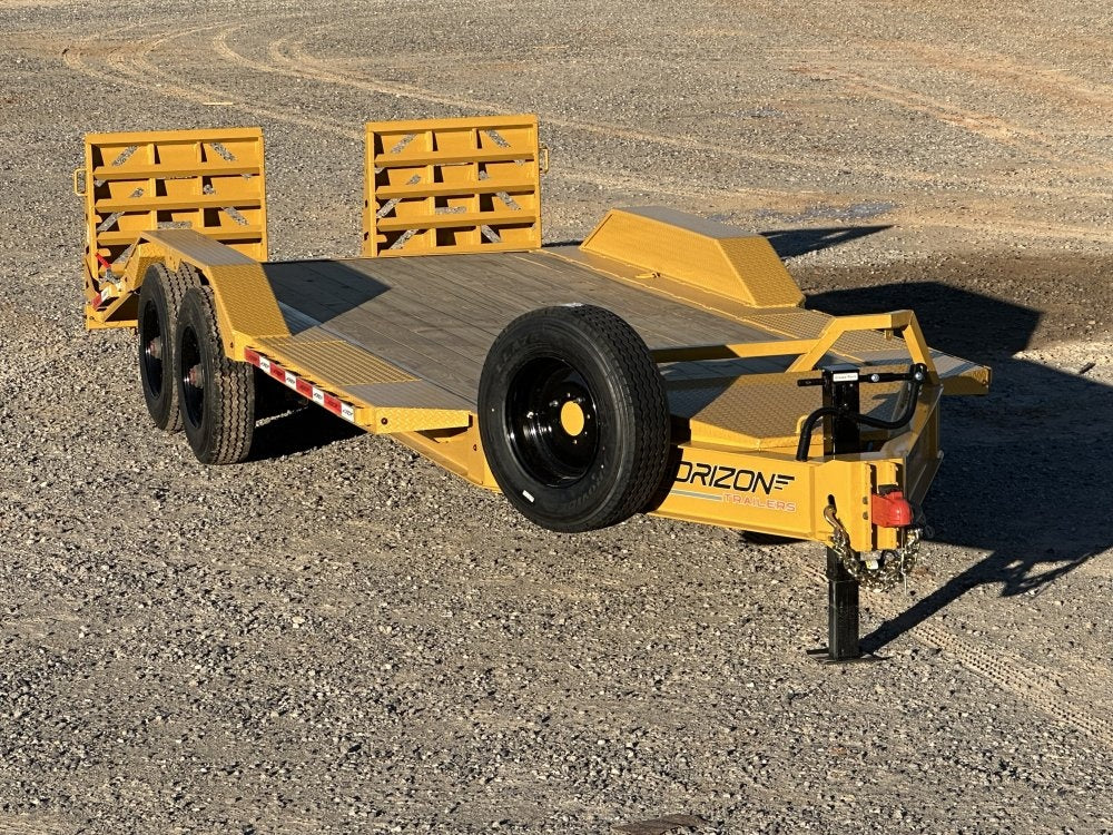 20' HEH Equipment Trailer (2) 10K Axles, Drive Over Fenders, 3' Dove W/ Mountain Ramps - Equipment Trailers/Drive Over Fenders - Stryker Dealership Group