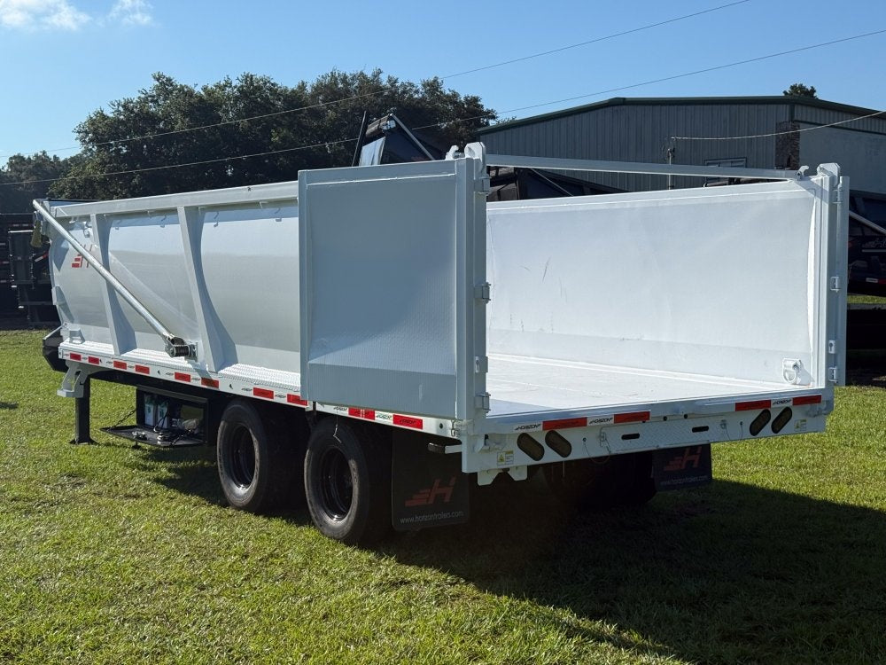 20' HZH GN Dump Trailer w/ 4' Walls (2) 10k Axles, 3-Way Door, Hydraulic Jacks - Dump Trailers/Dump Trailers - Stryker Dealership Group