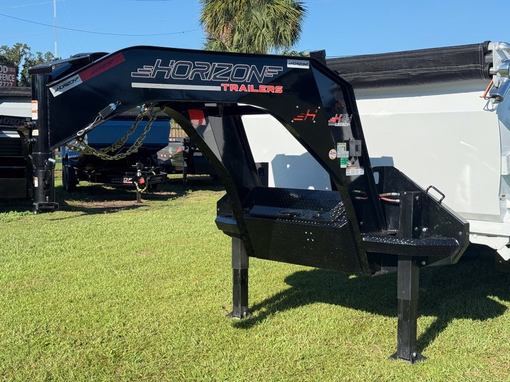 20' HZH GN Dump Trailer w/ 4' Walls (2) 10k Axles, 3-Way Door, Hydraulic Jacks - Dump Trailers/Dump Trailers - Stryker Dealership Group