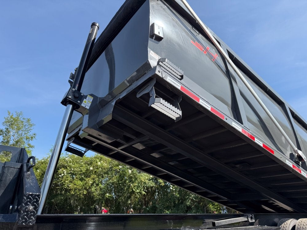 20' HZH GN Dump Trailer w/ 4' Walls (2) 10k Axles, 3-Way Door, Hydraulic Jacks - Dump Trailers/Dump Trailers - Stryker Dealership Group