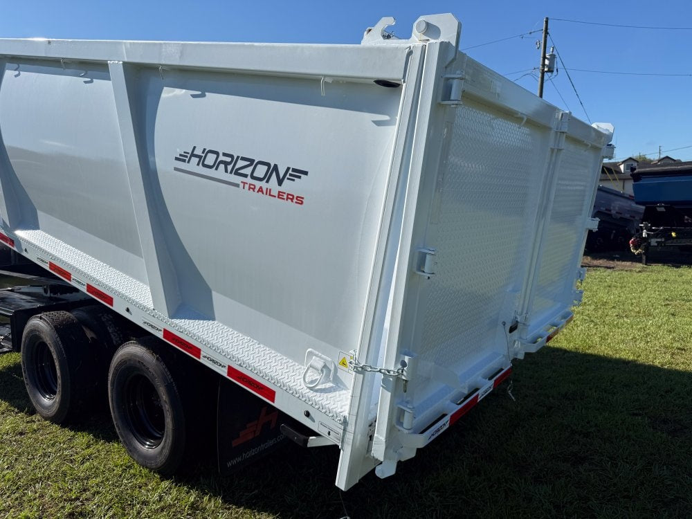 20' HZH GN Dump Trailer w/ 4' Walls (2) 10k Axles, 3-Way Door, Hydraulic Jacks - Dump Trailers/Dump Trailers - Stryker Dealership Group