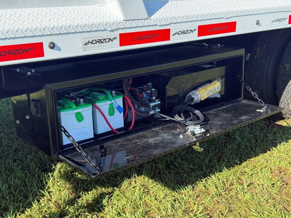 20' HZH GN Dump Trailer w/ 4' Walls (2) 10k Axles, 3-Way Door, Hydraulic Jacks - Dump Trailers/Dump Trailers - Stryker Dealership Group