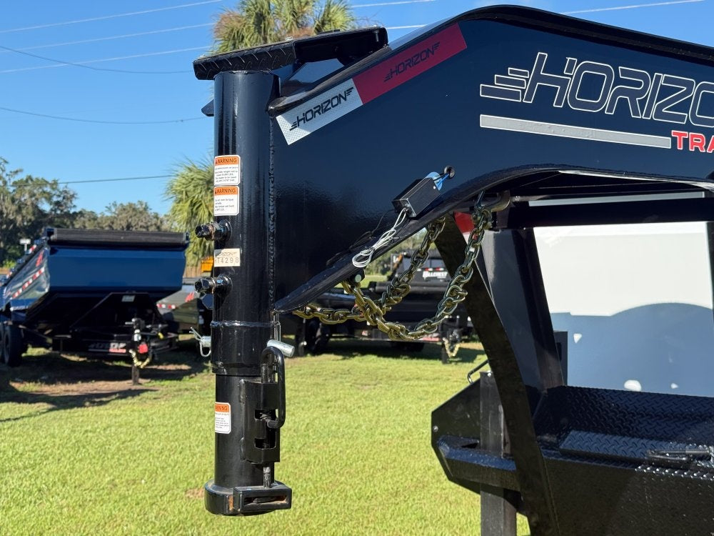 20' HZH GN Dump Trailer w/ 4' Walls (2) 10k Axles, 3-Way Door, Hydraulic Jacks - DT4 Heavy Duty/Dump Trailers - Stryker Dealership Group