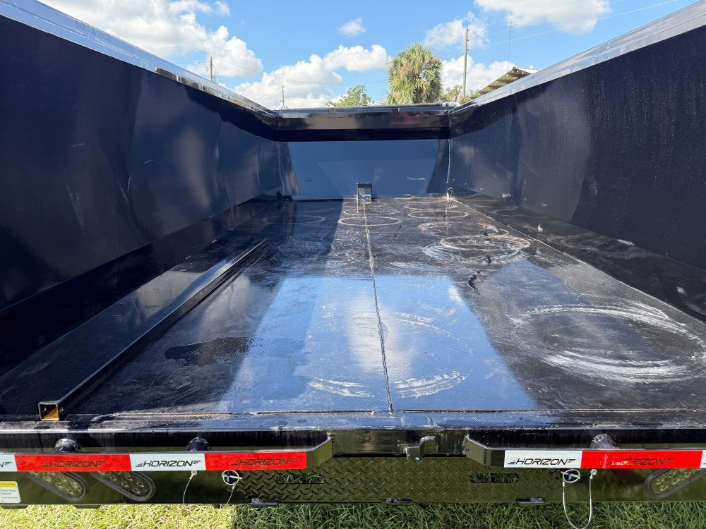 20' HZH GN Dump Trailer w/ 4' Walls (2) 12k Axles, 3-Way Door, Hydraulic Jacks - DT4 Heavy Duty/Dump Trailers - Stryker Dealership Group