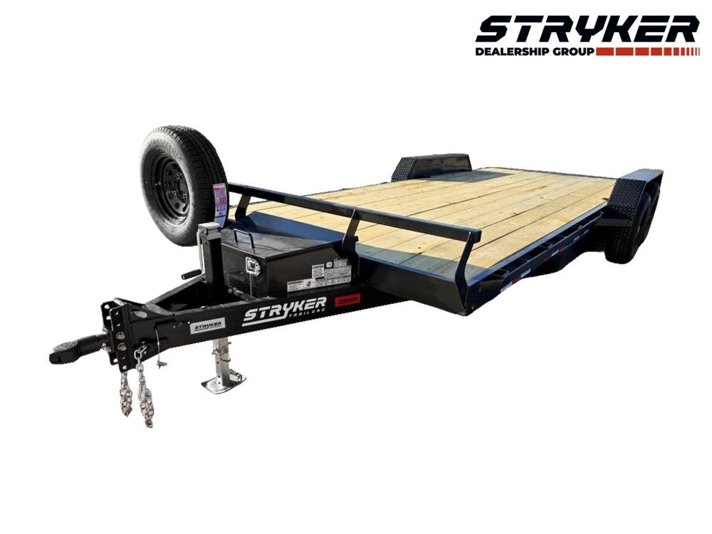 20' Stryker Car Hauler 10K GVWR 83' Wide (2) 5.2qK Axles - Single Car Trailers - Stryker Dealership Group