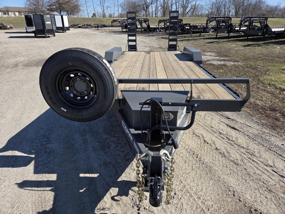 20' Stryker SET Bumper Pull Equipment Trailer Stand Up Ramps - (2) 7K Axles - Equipment Trailers - Stryker Dealership Group