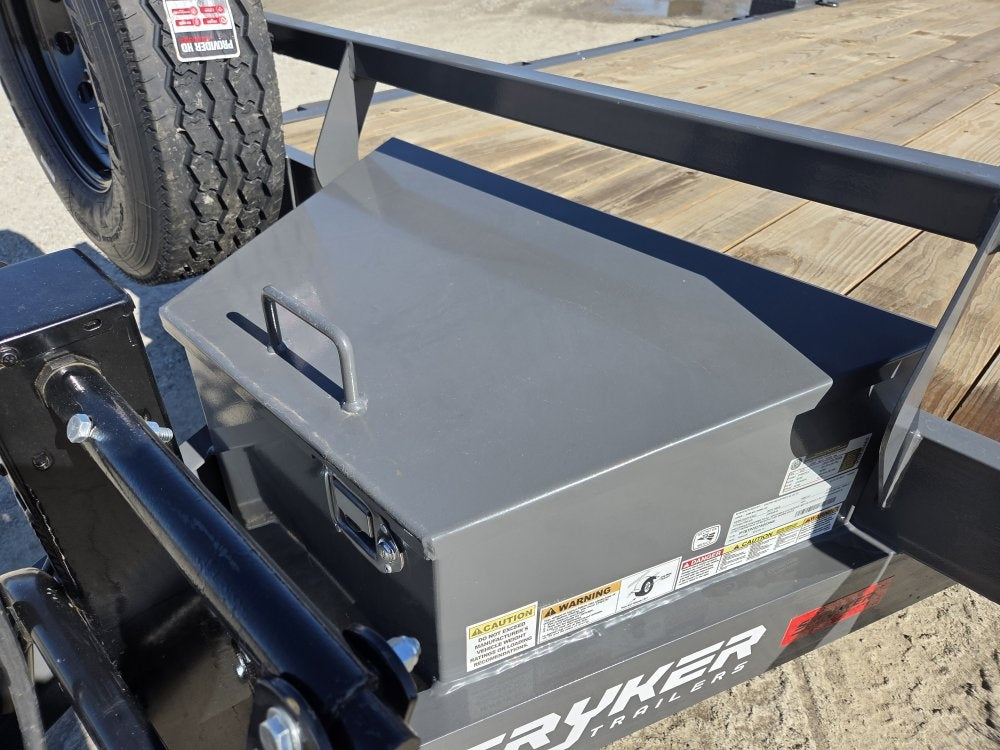 20' Stryker SET Bumper Pull Equipment Trailer Stand Up Ramps - (2) 7K Axles - Equipment Trailers - Stryker Dealership Group